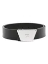 Misbhv 2023 Leather Buckle Belt In Black