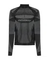 Misbhv Long-sleeved Performance Knitted Top In Gray