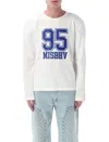 Misbhv 95 Longsleeve Graphic Printed Sweater In White