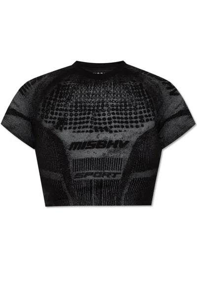 Misbhv Cropped T-shirt In Black