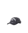 Misbhv Distressed Baseball Cap In Black
