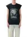 Misbhv American Dream Hoodie Vest In Washed Black