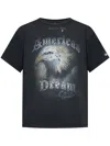 Misbhv Distressed Graphic Print Studded T-shirt In Black