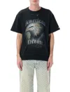 Misbhv Distressed Graphic Print Studded T-shirt In Black