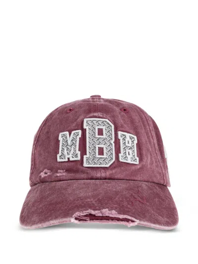 Misbhv Appliqué Distressed Hat In Red