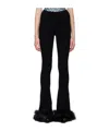 Misbhv Artificial Fur Trumpet Casual Pants In Black