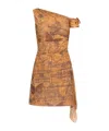 Misbhv Brown Goa Mesh Minidress In Brown