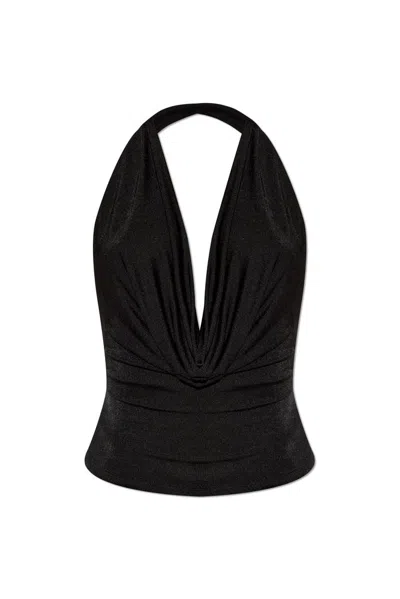 Misbhv Black Cowl Neck Tank Top