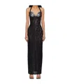 Misbhv Black Stella Lace Maxi Dress In Black