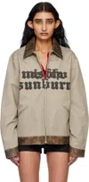 Misbhv Beige Sunburn Work Jacket In Beige