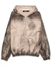 Misbhv Cotton Sweatshirt In Beige With Zip Fastening In Beige