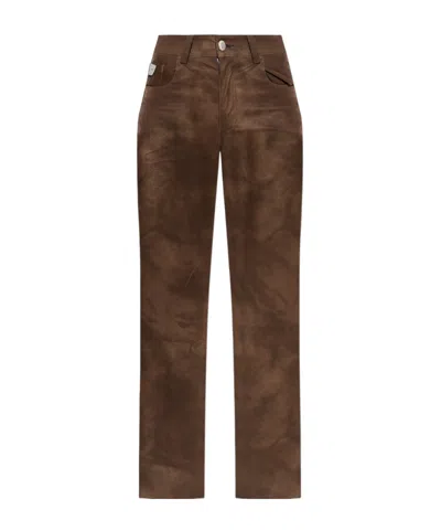 Misbhv Belt-loop Casual Pants In Green