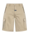 Misbhv Cotton Cargo Shorts In Nude