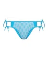 Misbhv Monogram Bikini Bottoms In Blue