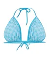 Misbhv Monogram Bikini Top In Blue
