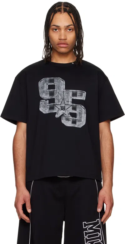 Misbhv Black '95' T-shirt In Washed Black