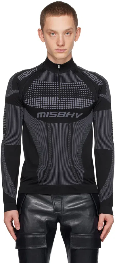 Misbhv Black & Gray Europa Sweatshirt In Muted Black