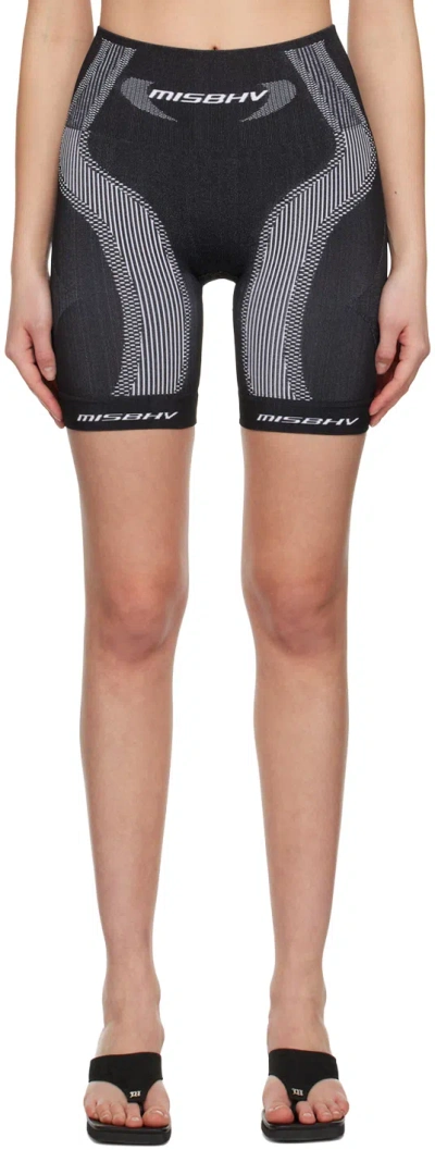 MISBHV BLACK & WHITE ACTIVE SPORT SHORTS