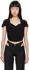 Misbhv Black Bianca Corset In Black