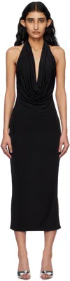 Misbhv Cowl Neck Maxi Dress In Black