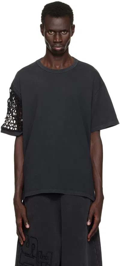 Misbhv Black Crochet Ibiza T-shirt