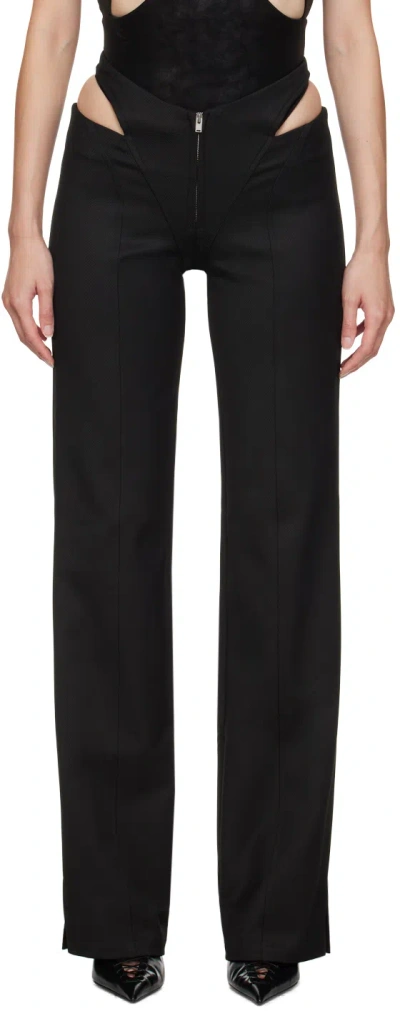 Misbhv Black Cut Out Trousers