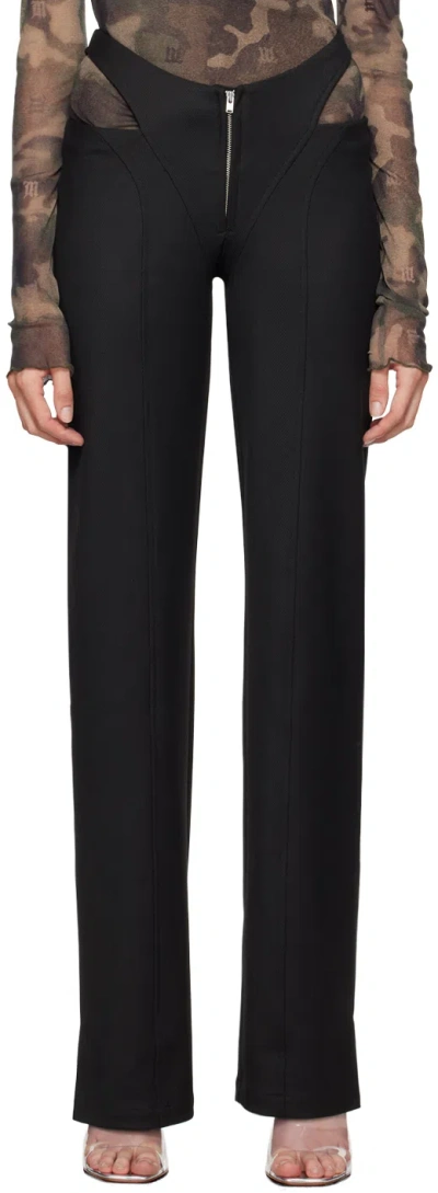Misbhv Black Cutout Trousers