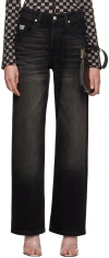 Misbhv Black Downtown Jeans In Downtown Black