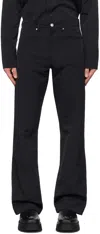 Misbhv Embossed Pattern Casual Pants In Black