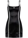 Misbhv Black Logo-embroidered Mini Dress In Black