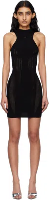 Misbhv Future Sport Halter Mini Dress In Black