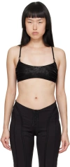 Misbhv Black Gathered Bra In Black