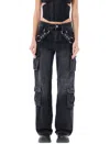 Misbhv Harness Strap Cargo Trouser In Black