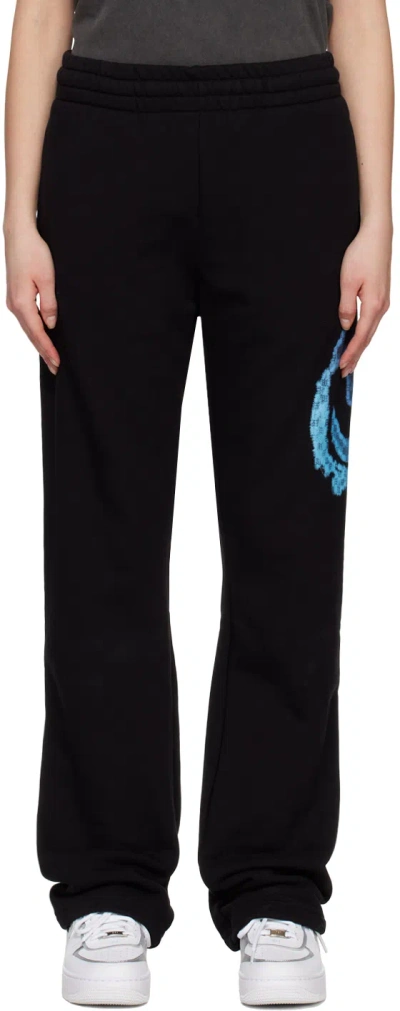 Misbhv Black History Of Acid House Lounge Pants In Washed Black