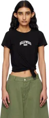 Misbhv Black Hollywood Baby Knotted T-shirt In Black