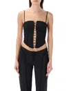 Misbhv Lara Laced Corset In Black