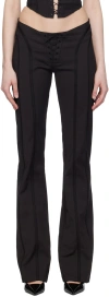 Misbhv Black Lara Trousers In Black