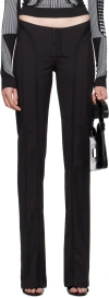 Misbhv Black Lara Trousers In Black
