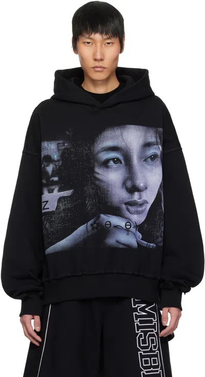 Misbhv Black Maciej Kość Edition Exposed Seam Hoodie