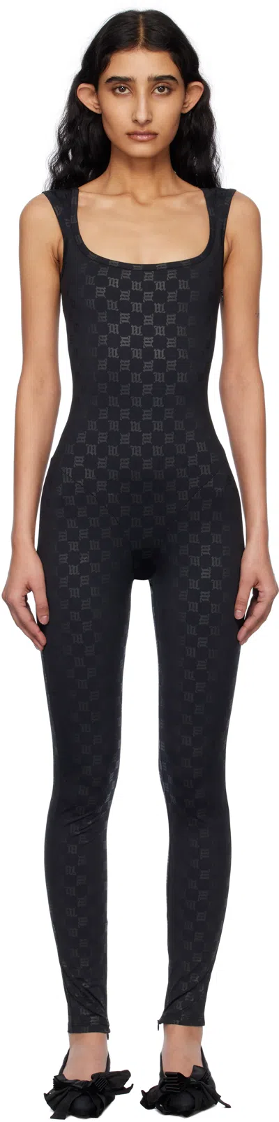 MISBHV BLACK MONOGRAM JUMPSUIT