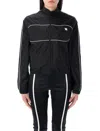 Misbhv Black Monogram Nylon Windbreaker Jacket In Black