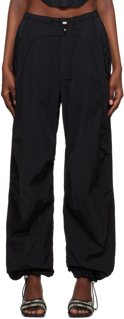 Misbhv Black Parachute Trousers