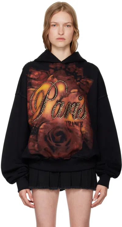 Misbhv Black 'paris Trance' Hoodie