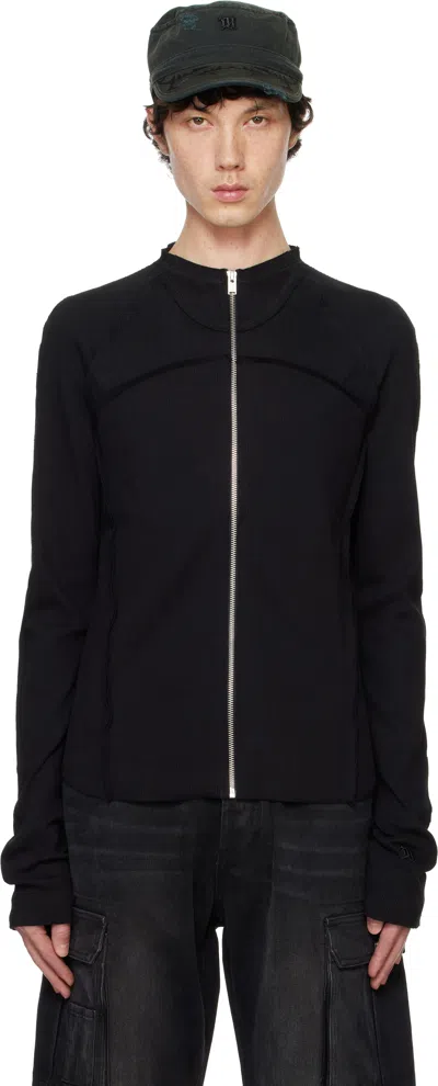 Misbhv Black Rib Zipped Longsleeve Jacket