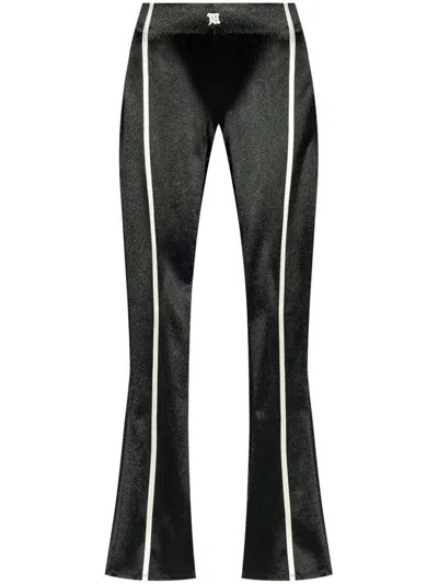 Misbhv Saint Germain|flared Pants Featuring Contrast Piping In Black