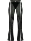 Misbhv Saint Germain|flared Pants Featuring Contrast Piping In Black