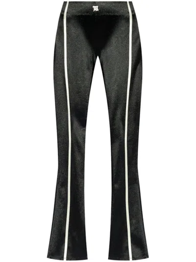 Misbhv Saint Germain|flared Pants Featuring Contrast Piping In Black