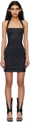 Misbhv Black Shape Up Minidress In Black