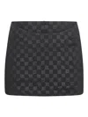 Misbhv Black Printed Miniskirt In Black