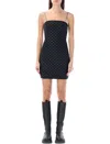 Misbhv Monogram-print Minidress In Black